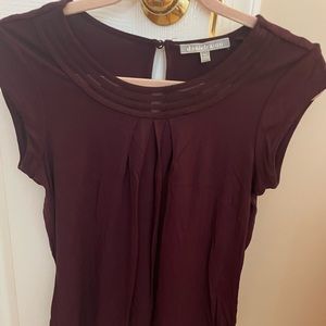 Petite Daniel Rainn burgundy top